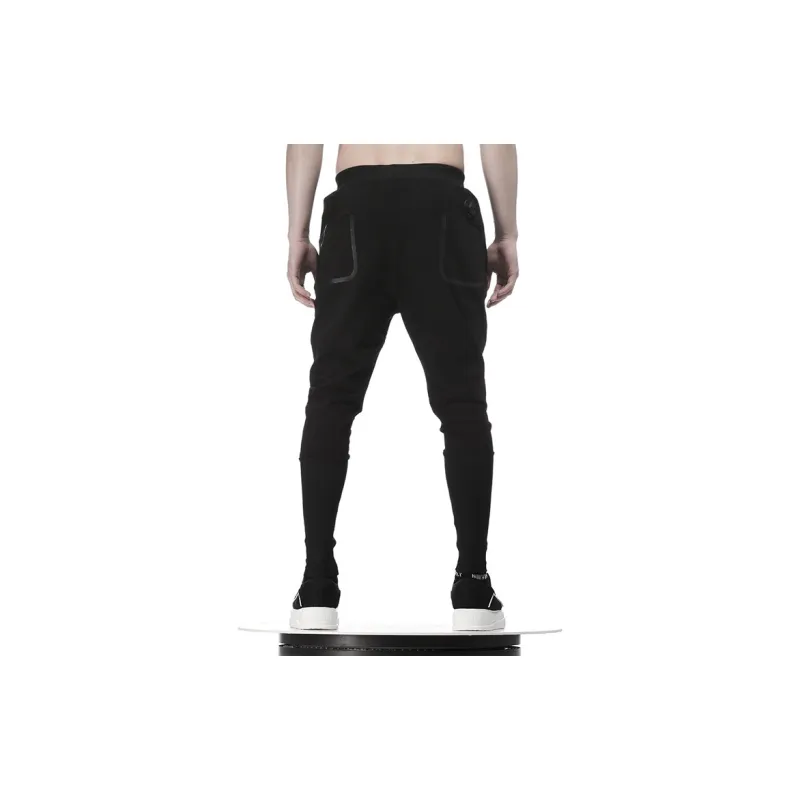 NORVINCY Long Ribbed Elastic Cuff Knitted Sweatpants Unisex-8