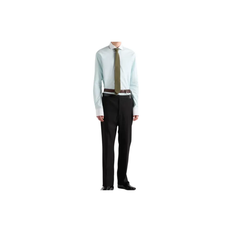 PRADA SS24 Shirt Men's Aqua Green-1