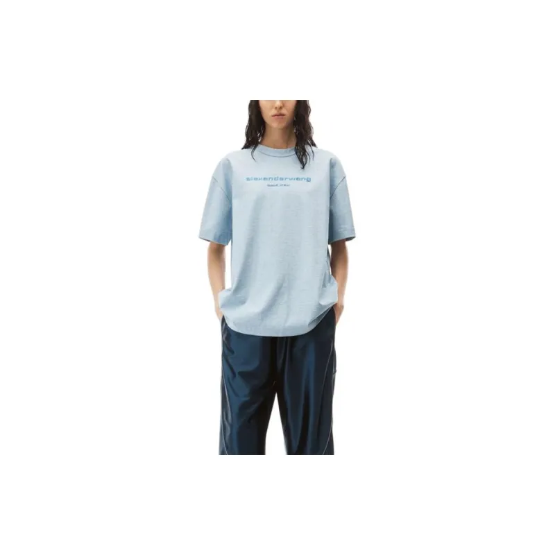 alexander wang Logo Printed Crewneck T-Shirt-1