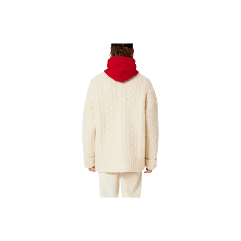 Ami English Ribbed Cardigan-3