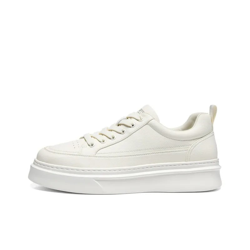 HLA Versatile Platform Sports Low-Top Casual Black Shoes Skateboard Shoes Men's-5