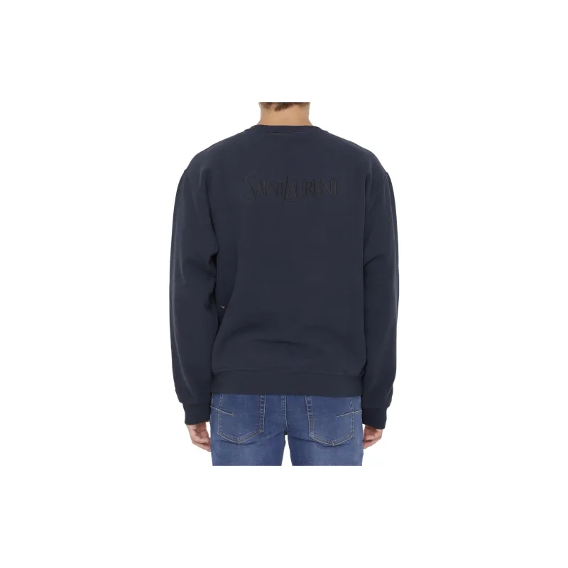 SAINT LAURENT Crewneck Long Sleeved Sweatshirt-3
