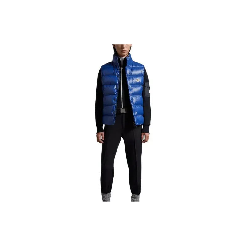 Moncler Tibb Series Vests Men Blue-1