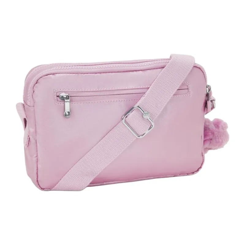 Kipling Recycled Polyester Shoulder Bag, Crossbody Bag Medium Size Women's Metallic Pink Purple-2