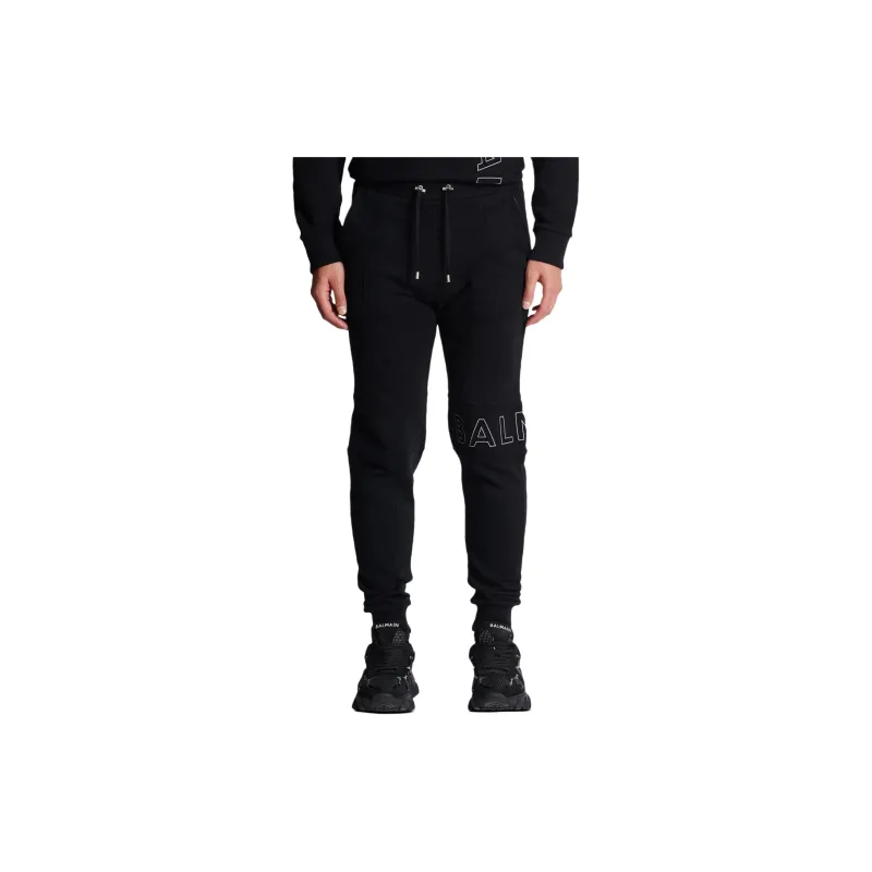 BALMAIN Logo Detailed Drawstring Joggers-4