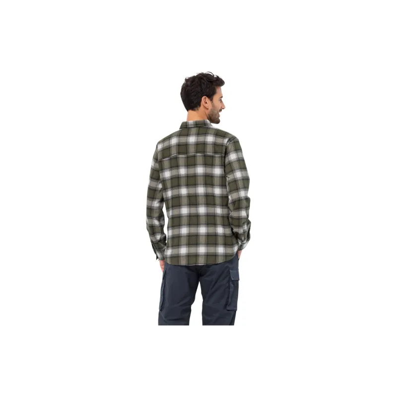 Jack Wolfskin Wanderweg Shirt M Shirt Men's Green-2