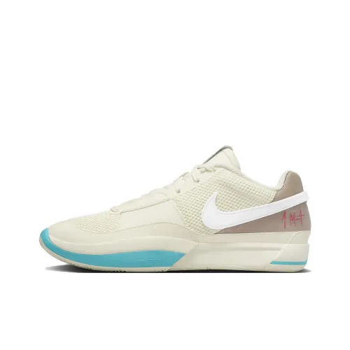 Nike Ja 1 Basketball Shoes Unisex Low-Top Apricot/Khaki/Blue