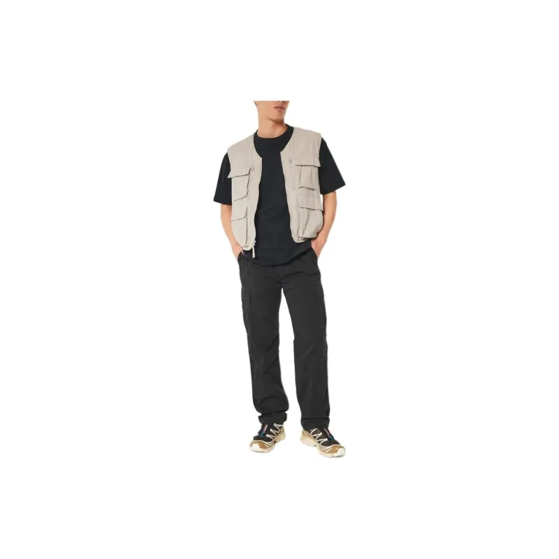 Hollister Vest Men's Brown Yellow-1