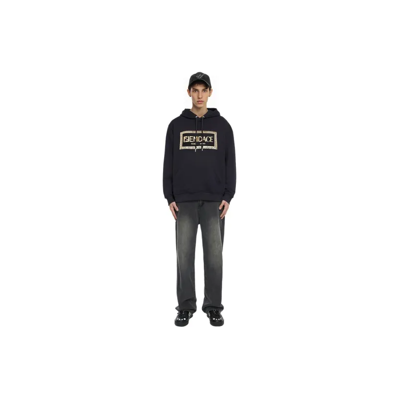 FENDI FENDI X VERSACE Sweatshirt Men's Black-2