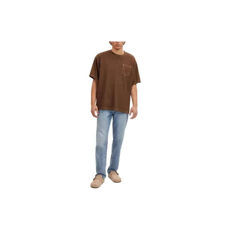 COACH Pocket T Shirt T-Shirt Men's Brown-1