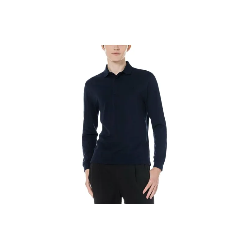 LACOSTE Logo embroidered Long sleeve Polo Shirt-4