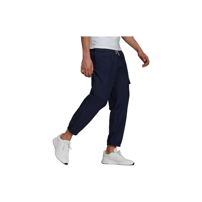 Adidas Knitted Sweatpants Men Navy Blue-1