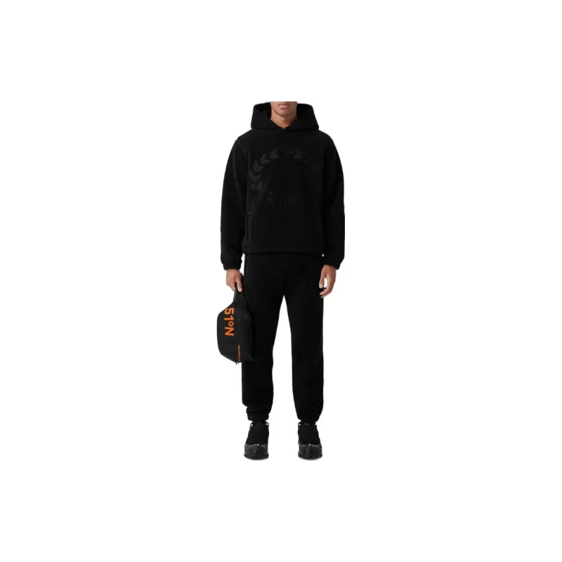 Burberry Embroidered logo Fleece Track Pants-1