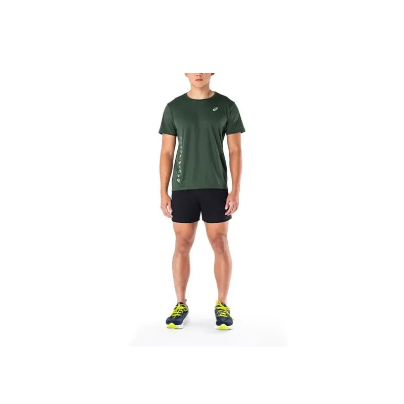 Asics KATAKANA MESH SS TOP T-Shirt Men's Green-2