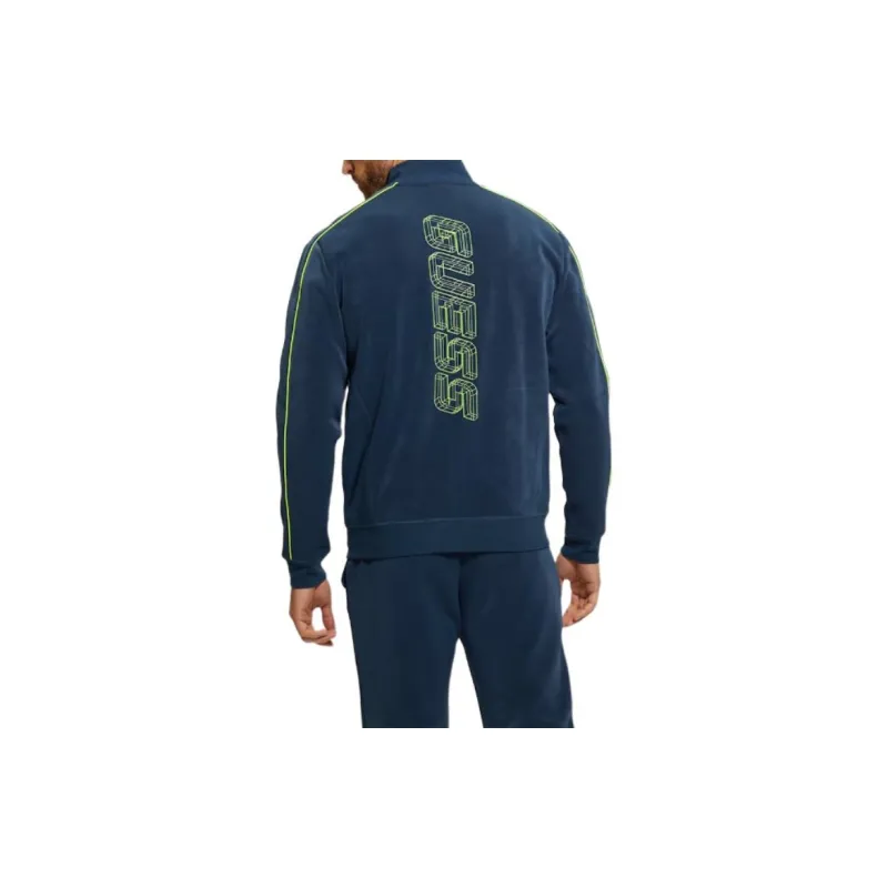 GUESS Randell Faux-Suede Jacket Jackets Coats Men's Navy Blue-3