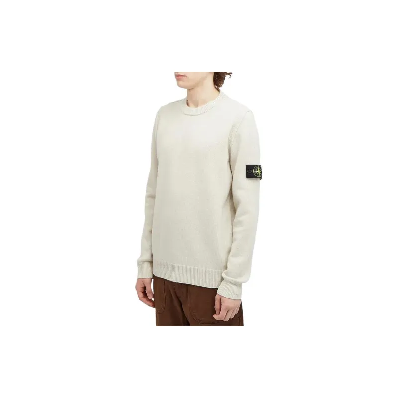 STONE ISLAND Logo Patch Crewneck Jumper-3