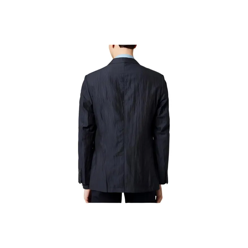 Francesco Totti Business Suit Men's Black Navy Blue-2