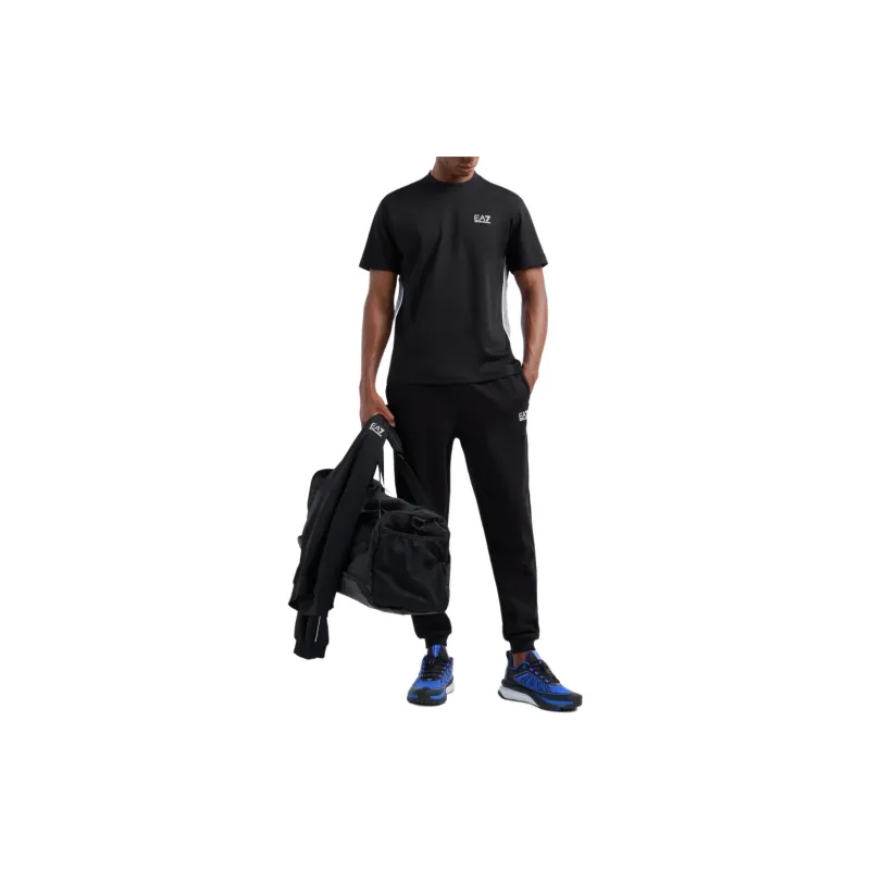 EMPORIO ARMANI Side Striped Logo Printed T Shirt-1