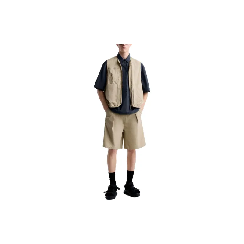 ZARA Casual Shorts Men Brown-3