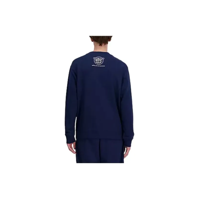 New Balance United Airlines NYC Half Finisher French Terry Crew Sweatshirt Men's Navy-2