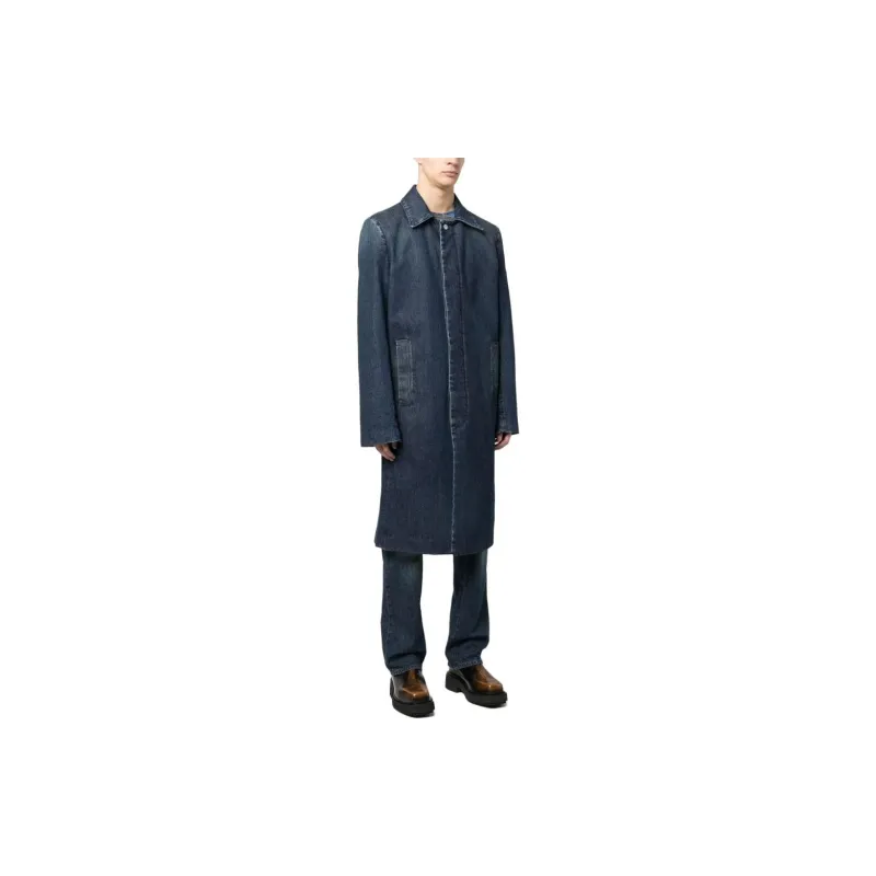 MM6 Maison Margiela Denim Jackets Men Blue-3