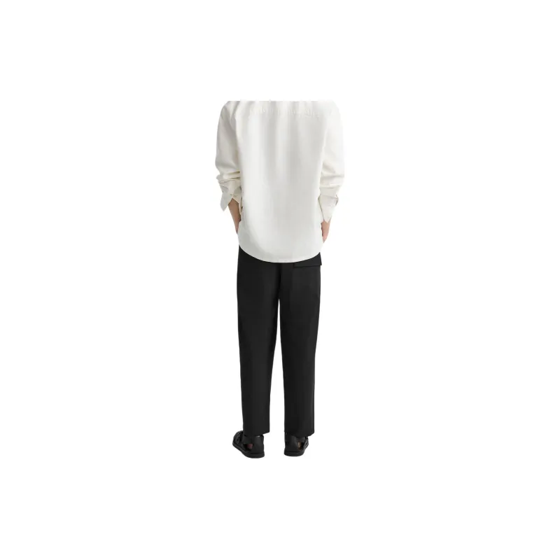 ZARA Casual Pants Men Black-3