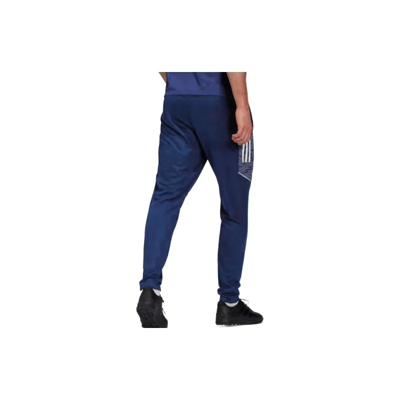 Adidas Knitted Sports Pants Men's Blue-5