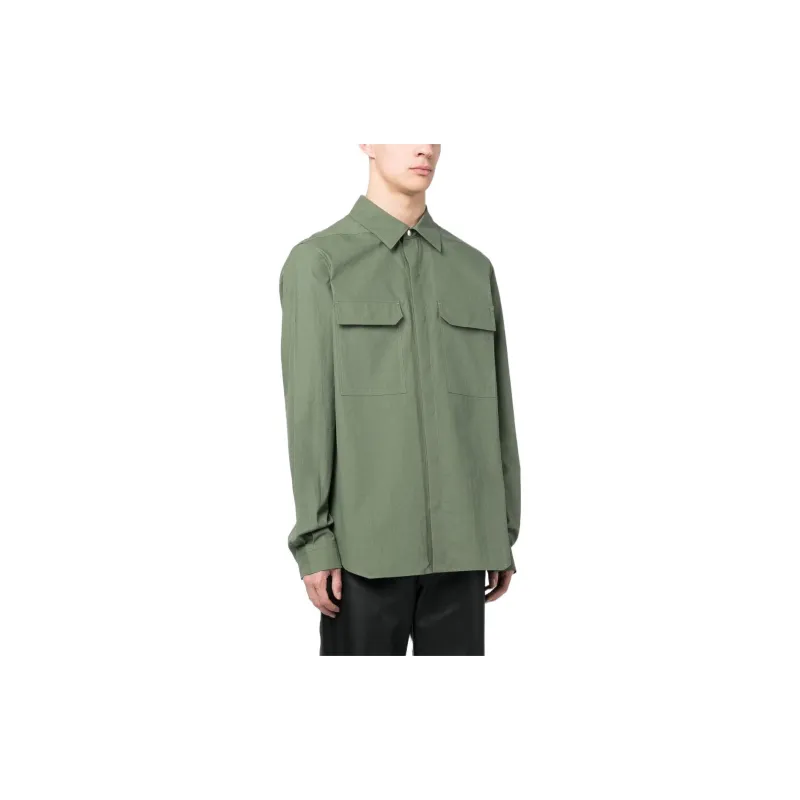 RICK OWENS Drawstring Bottom Shirt-3