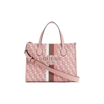 GUESS Artificial Leather Tote Bag Shopping Bag Handbag Women's Pink