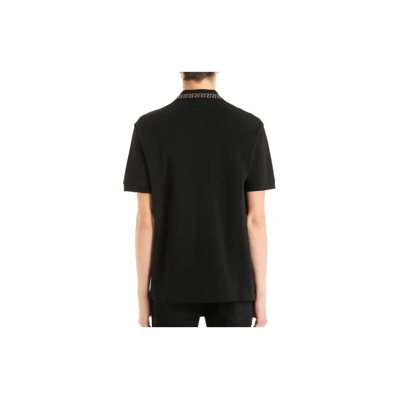VERSACE Polo Shirts Men Black-3