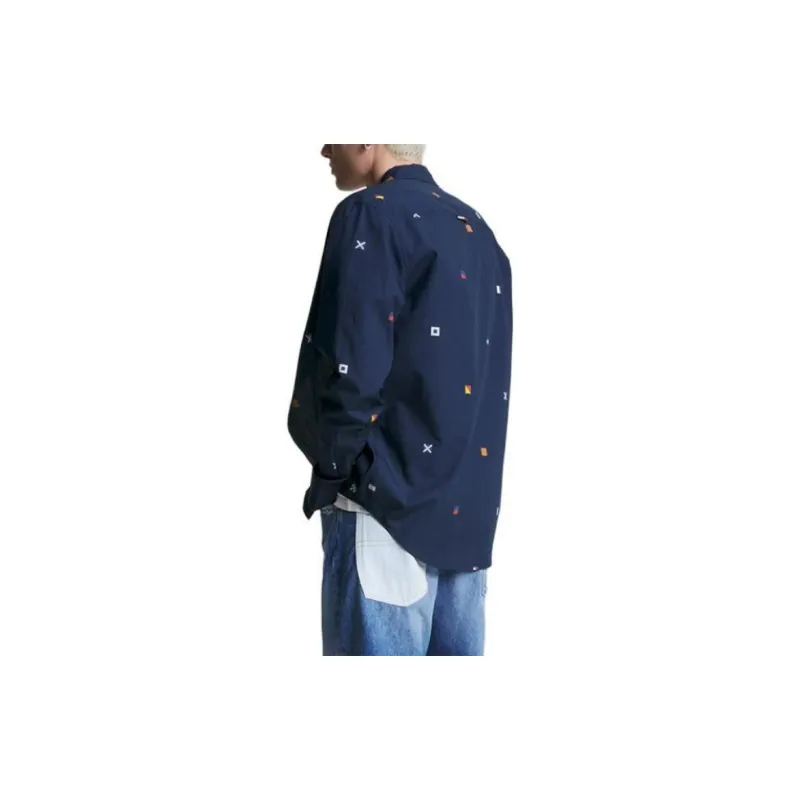 Tommy Hilfiger Shirts Men Navy Blue-3