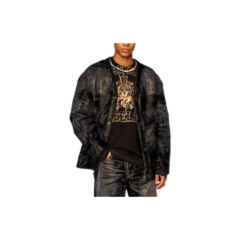 DIESEL Denim Jacket Men's Multicolor-3