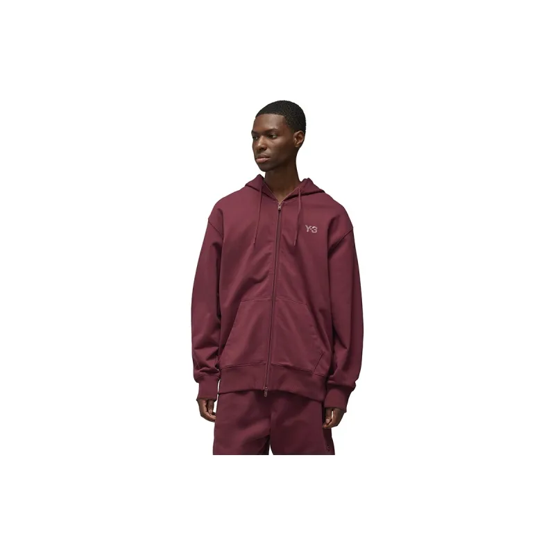 Y 3 Logo print Zip up Hoodie-1