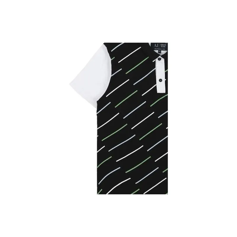 ARMANI JEANS Polo Shirts Men Black-3