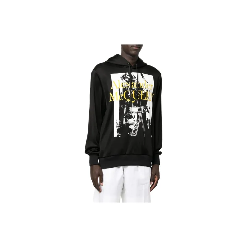 Alexander McQueen Graphic Printed Drawstring Hoodie-2
