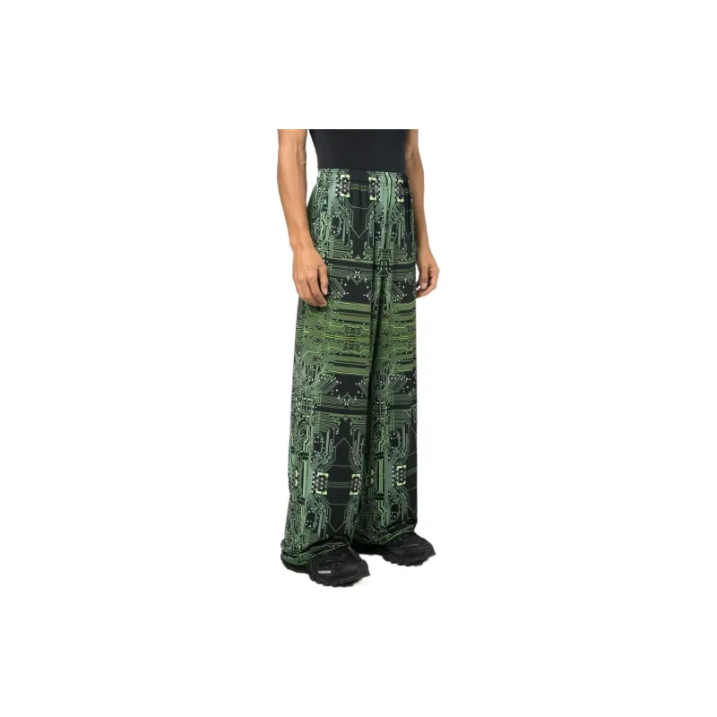Vetements Cyber Fluid Wide leg Trousers-3