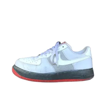 Nike Air Force 1 Cushioning Anti-Slip And Wear-Resistant Low-Top Basketball Shoes Men's White