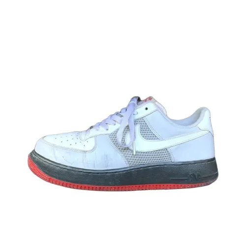 Nike Air Force 1 Cushioning Anti-Slip And Wear-Resistant Low-Top Basketball Shoes Men's White