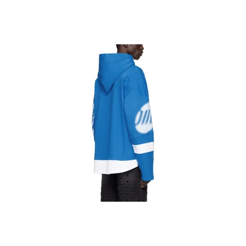 WE11DONE Oversized Football Hoodie-3