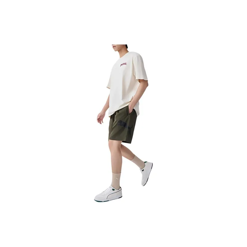 PUMA ESS WOVEN SHORTS 9' M Casual Shorts Men's Dark Olive-2