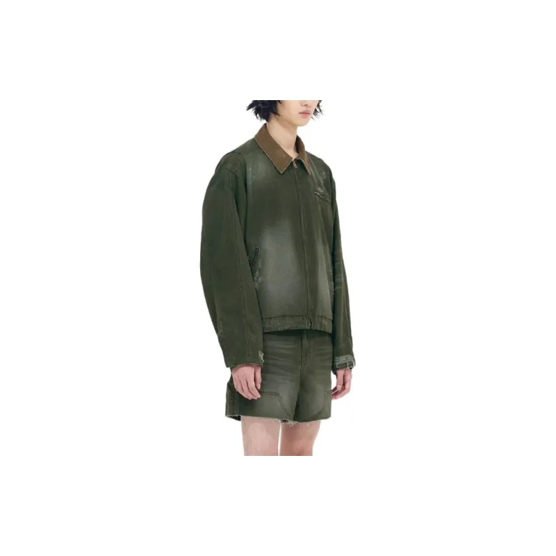 WE11DONE SS24 Jackets Coats Unisex Khaki-3