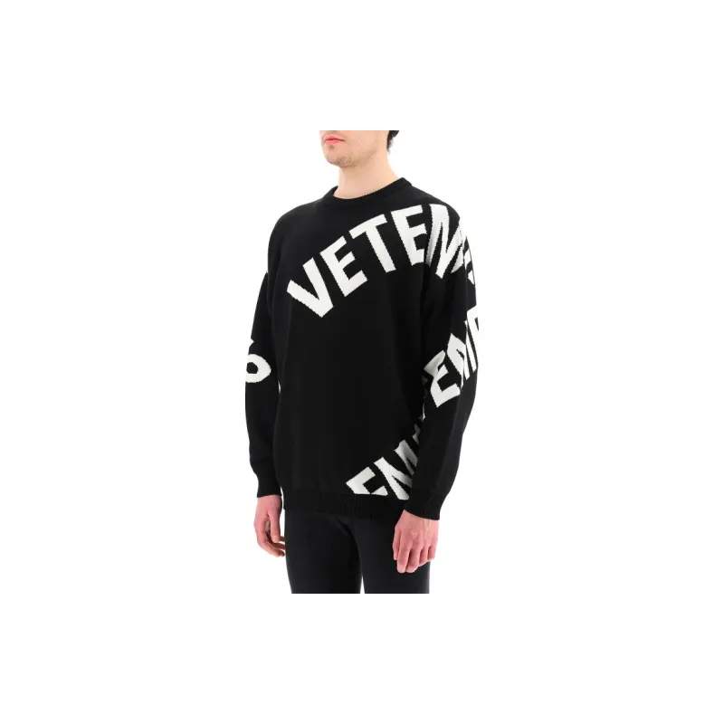 Vetements Allover Logo Knitwear-3