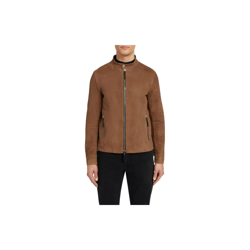 Giuseppe Zanotti Oscar Zip up Suede Jacket-2