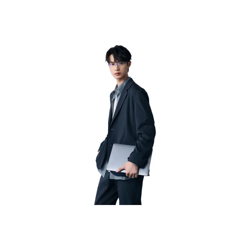 MIANXIANSHENG Business Suit Men's Deep Navy Blue-3