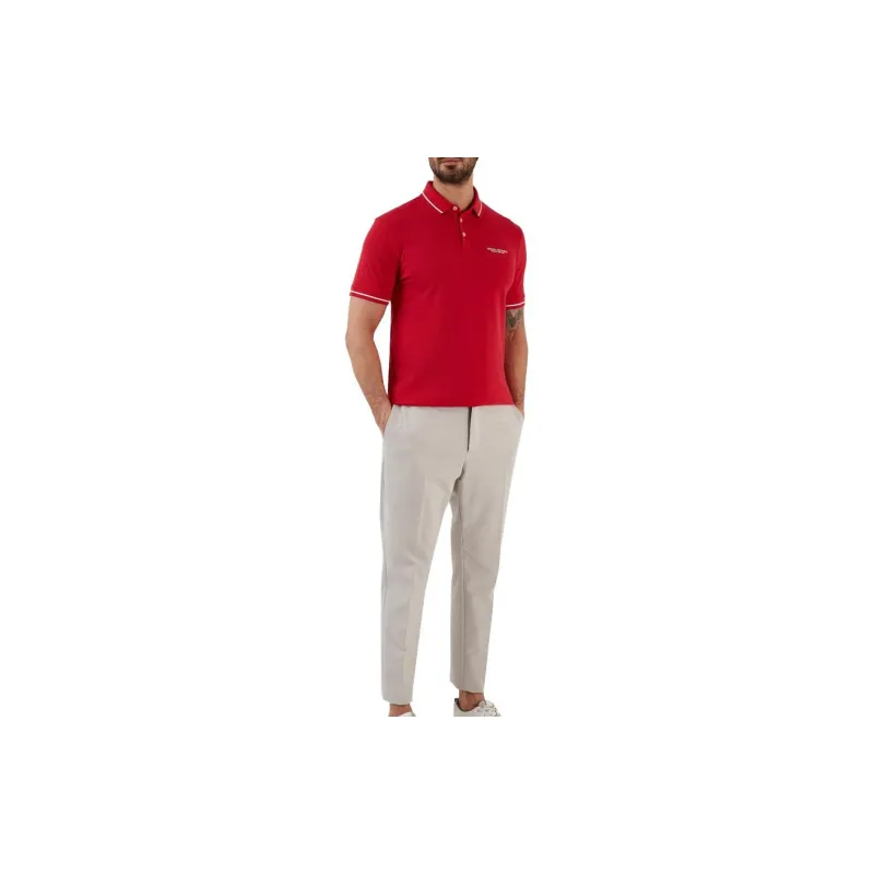 ARMANI EXCHANGE Polo Shirts Men Red-2