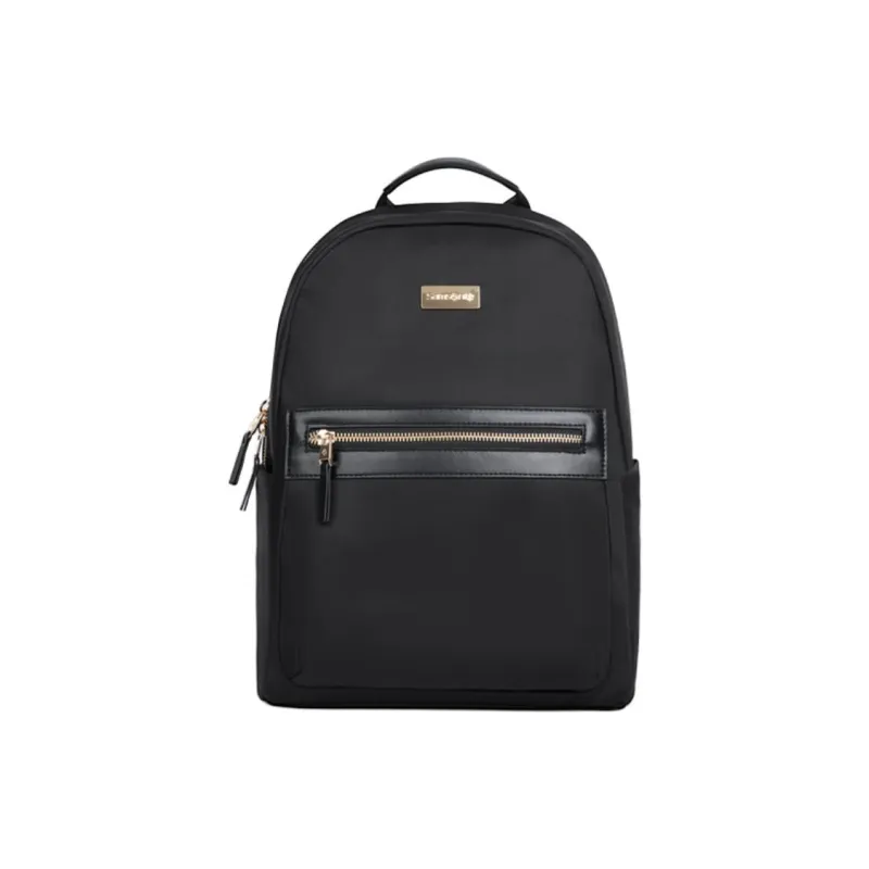 SAMSONITE Fabric Backpack Medium Size Women's Classic Black/Smoky Purple/Vintage Burgundy-2