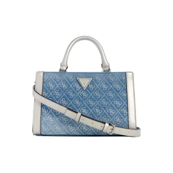 GUESS Denim Tote Bag Shopping Bag Shoulder Bag Crossbody Bag Handbag Small Size Women's Blue