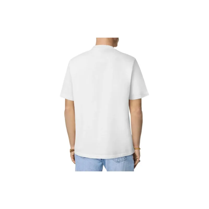 VERSACE University Coral Cotton T shirt-1