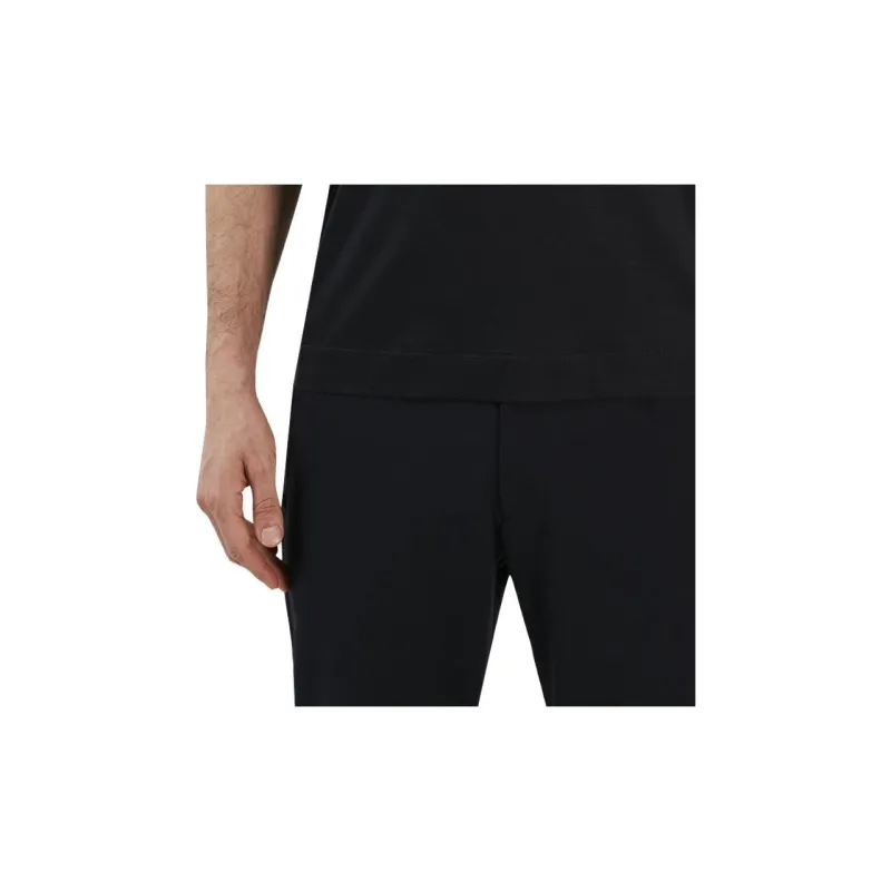 EMPORIO ARMANI Patterned Print Crew Neck Pullover Short Sleeved T Shirt Men's Black-4