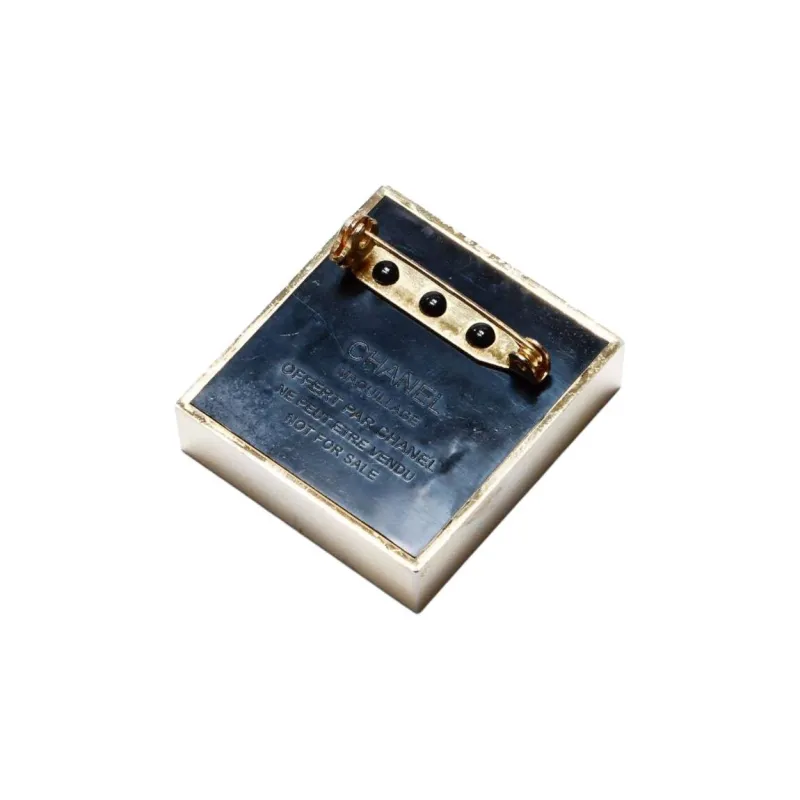 CHANEL Gold-Plated Brooches Women's Blue-0
